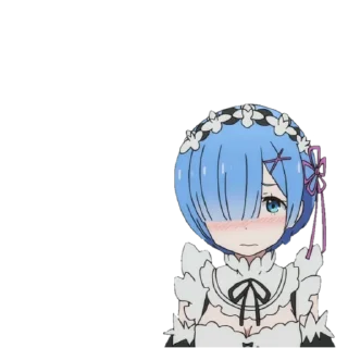 😊 emoji Rem ~ @weebs_4ever Telegram sticker 9 of 45