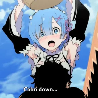 🧊 emoji Rem @URKAWAIIWAIFU Telegram sticker 12 of 34