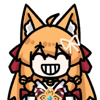 😁 emoji B站 葉月稲荷 @zhaxia_cn Telegram sticker 23 of 120