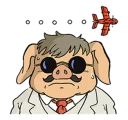 😐 emoji Porco Rosso Telegram sticker 22 of 41