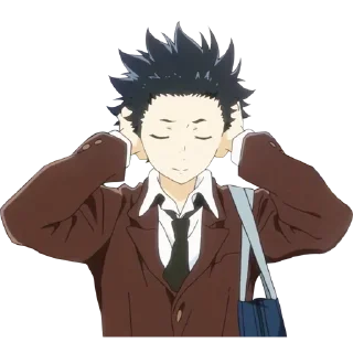 😚 emoji A silent voice @GhostRileyXD Telegram sticker 9 of 30