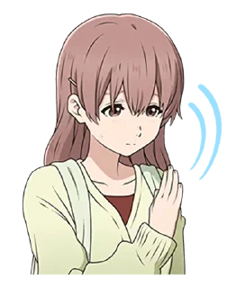 🤚 emoji A Silent Voice • @AnimeCrunch_Stickers Telegram sticker 21 of 40