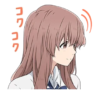 🙂 emoji A Silent Voice • @AnimeCrunch_Stickers Telegram sticker 23 of 40