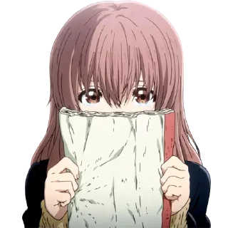 ☺️ emoji A silent voice @GhostRileyXD Telegram sticker 4 of 30