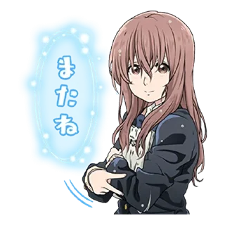 🙂 emoji A Silent Voice • @AnimeCrunch_Stickers Telegram sticker 6 of 40