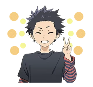 😁 emoji A Silent Voice • @AnimeCrunch_Stickers Telegram sticker 12 of 40