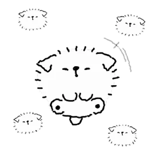 😃 emoji Fur Ball @AnimeLibrary_Stickers Telegram sticker 8 of 25