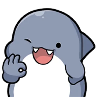 Sticker from 胖鯊魚鯊西米★表情貼~扭來扭去 @moe_sticker_bot