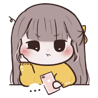 👩 emoji Chubby Girl [ ENG Ver. ] @wearexosticker Telegram sticker 24 of 40