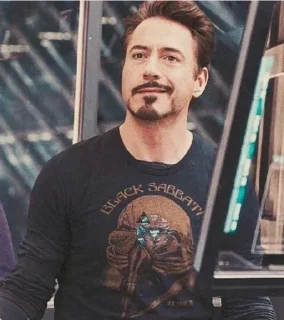 😏 emoji Robert Downey Jr @actor_sticker Telegram sticker 17 of 93
