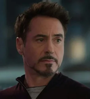 😕 emoji Robert Downey Jr @actor_sticker Telegram sticker 1 of 93