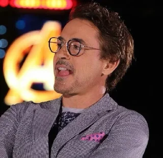😼 emoji Robert Downey Jr @actor_sticker Telegram sticker 12 of 93