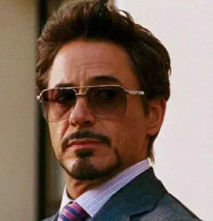 😐 emoji Robert Downey Jr @actor_sticker Telegram sticker 6 of 93