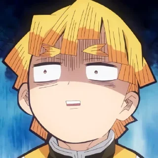 Sticker from Agatsuma zenitsu @anime_stickers_alone