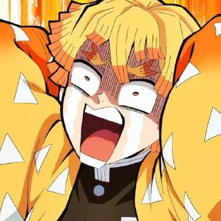 Sticker from Agatsuma zenitsu @anime_stickers_alone