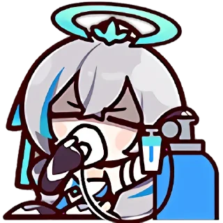😷 emoji 崩坏三 Telegram sticker 6 of 9