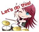😉 emoji Bandori EN stickers Telegram sticker 14 of 74