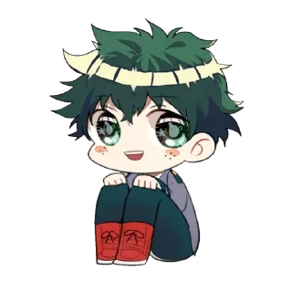 😃 emoji DEKU @ANIMESTICKERCHANNEL Telegram sticker 18 of 80