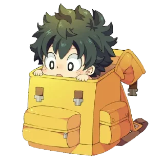 😯 emoji DEKU @ANIMESTICKERCHANNEL Telegram sticker 21 of 80