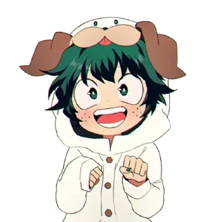 😄 emoji DEKU @ANIMESTICKERCHANNEL Telegram sticker 14 of 80