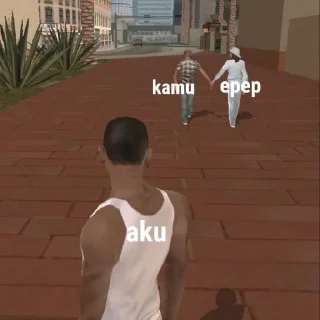 Sticker from gatau, intinya epep burik