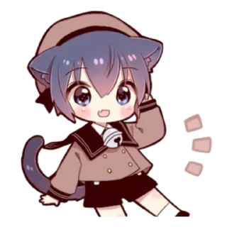 🍓 emoji Little Cat Boy ; @Leefanogavin Telegram sticker 18 of 100