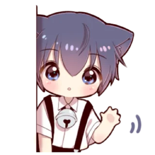 🍓 emoji Little Cat Boy ; @Leefanogavin Telegram sticker 6 of 100