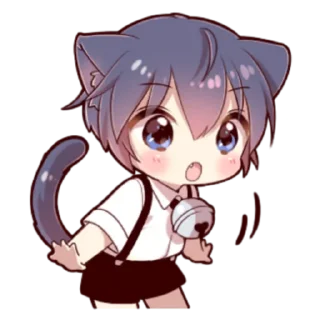 🍓 emoji Little Cat Boy ; @Leefanogavin Telegram sticker 14 of 100