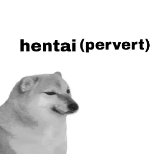 💀 emoji Otaku doge Telegram sticker 23 of 41