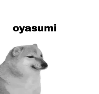 💀 emoji Otaku doge Telegram sticker 16 of 41