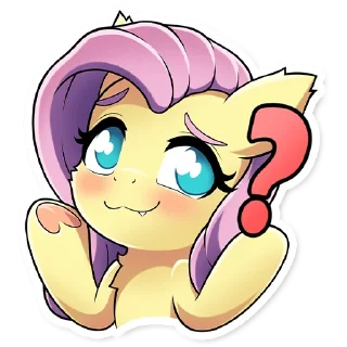 🤷‍♀️ emoji SymbianL Fluttershy Faces Telegram sticker 10 of 18