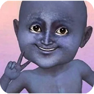 🤲 emoji tuyul #punya aneisha! Telegram sticker 16 of 22