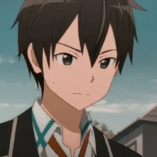 🤨 emoji Kirigaya kazuto Telegram sticker 7 of 55