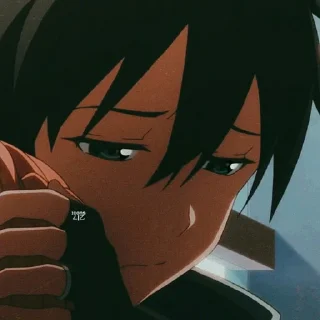 😞 emoji Kirigaya kazuto Telegram sticker 11 of 55