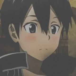 ☺ emoji Kirigaya kazuto Telegram sticker 21 of 55