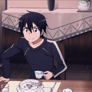 😦 emoji Kirigaya kazuto Telegram sticker 14 of 55