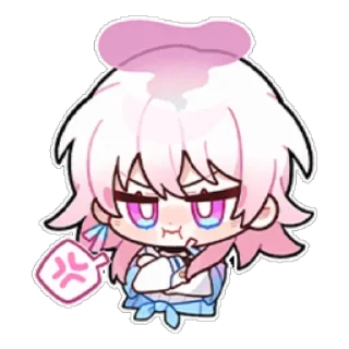 😡 emoji 三月七  #崩坏:星穹铁道 @jinyi712 Telegram sticker 6 of 16