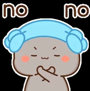 🙅‍♀ emoji Goma mochi vdo @sparkling_vibes Telegram sticker 6 of 31