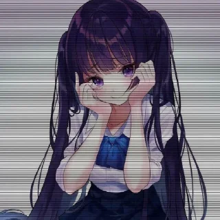 🥵 emoji anime reaction ♡︎ @pinkandpurplethings Telegram sticker 14 of 20