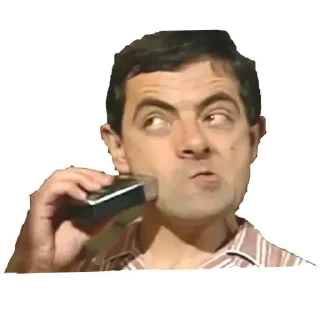 😐 emoji Mr. Bean Telegram sticker 17 of 21