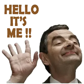 👋 emoji Mr. Bean Telegram sticker 8 of 21