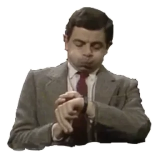 ⌚️ emoji Mr. Bean Telegram sticker 10 of 21