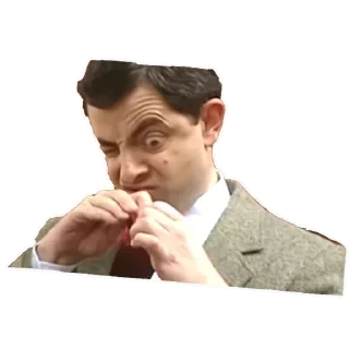 🧐 emoji Mr. Bean Telegram sticker 18 of 21