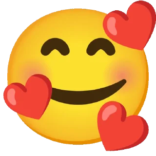 🥰 emoji ᯼ ᵍᵒᵍᵍˡᵉЄᗰƠᒍƖƧ ┃@laddukadabba2 ᯼ Telegram sticker 9 of 50