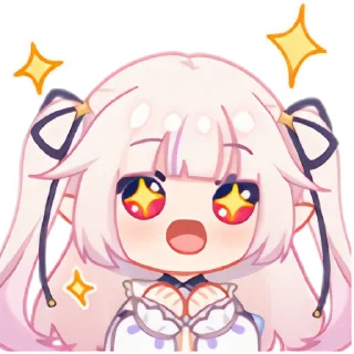 🤩 emoji 真白花音 Telegram sticker 24 of 96