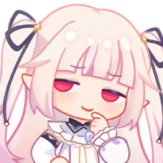 🤭 emoji 真白花音 Telegram sticker 20 of 96