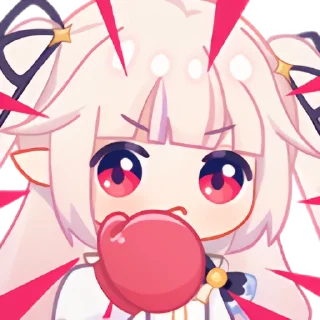 🥊 emoji 真白花音 Telegram sticker 11 of 96
