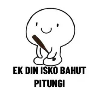 😂 emoji Bsdk sticker chor 🪓 — @stckrRobot Telegram sticker 23 of 120