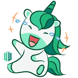 😂 emoji Unicorn Telegram sticker 17 of 20
