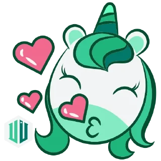 😍 emoji Unicorn Telegram sticker 7 of 20